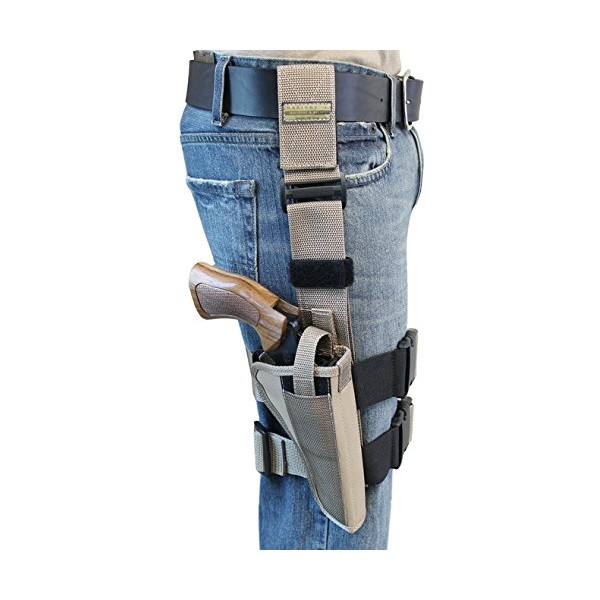 Barsony Desert Sand Tactical Drop Leg Holster for COLT Anaconda