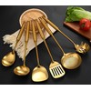 Gold Kitchen Utensils Set, Standcn 9 PCS 304 Stainless Steel