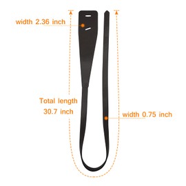 TKGKHK Leather Curtain Tiebacks，Set of 4 PU Leather Curtain Buckle Curtain Holdbacks Classic Ties Taping Curtain Rope Tieback Home Office Living Room Window Curtain Buckle Cords (Black) (KEY09-0046)