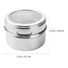 Mikinona Magnetic Spice Jars 8pcs Stainless Steel Spice Containers with