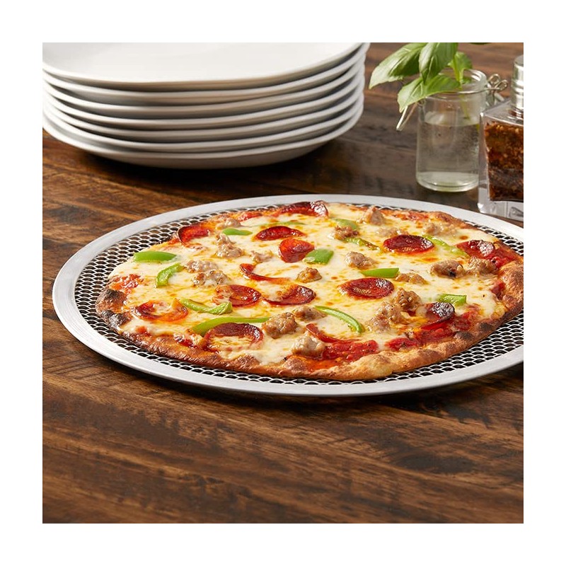 American Metalcraft 18712 Pizza Screen, 12" Length, 12" Width, Silver
