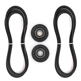 Idler Pulley Drive Belt Kit for John Deere L100 L110 L120 L130 L107 L111 L125 Replace GX20006 GX20286 GX20287