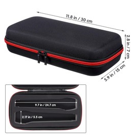 Abaodam Microphone Case Compatible with Wireless 2 Mic Dual Microphone Case Mic Portable Travel Storage Bag for Singing Karaoke