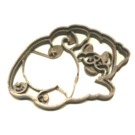 PUG BUTT BACK DOG BREED PUPPY CURLY TAIL SPLOOT BUTT ADOPTION RESCUE SPECIAL OCCASION COOKIE CUTTER BAKING TOOL 3D PRINTED MADE IN USA PR2371
