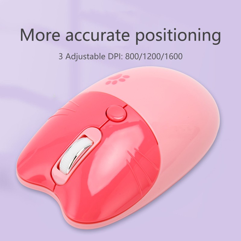Wireless Mouse BT5.1 Or 2.4GHz Silent Click Adjustable DPI Auto