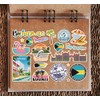 A5 Sticker Sheet Bahamas Vinyl Stickers - Caribbean Country Landmarks