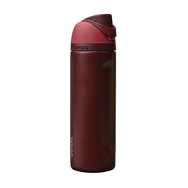Owala FreeSip Botella de Agua Aislada de Acero Inoxidable con Popote, Botella de Agua Deportiva sin BPA, Ideal para Viajes, 24 Oz, Cereza Negra       