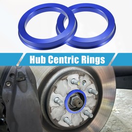 A ABSOPRO Car Hub Centric Rings OD 73.1mm to ID 56.1mm Hub Centric Rings Wheel Bore Center Spacer Aluminum Alloy Blue (Set of 4)
