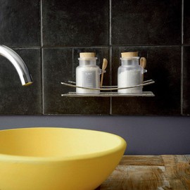 [CIE] Compact Magic Pad Bathroom Shelf_1 Tier /CIE-RAN6856 / [CIE]컴팩터 매직패드 욕실 선반_1단 /CIE-RAN6856