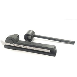 Parting Cut Off Tool Holder (Wide 13.95 mm) w/Blade Size 1/16" x 5/16" x 3-1/2" Inches (with No Extra Blade)