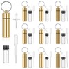 Tandefio 10 Sets Anointing Oil Bottles Keychain Vial Holy Water