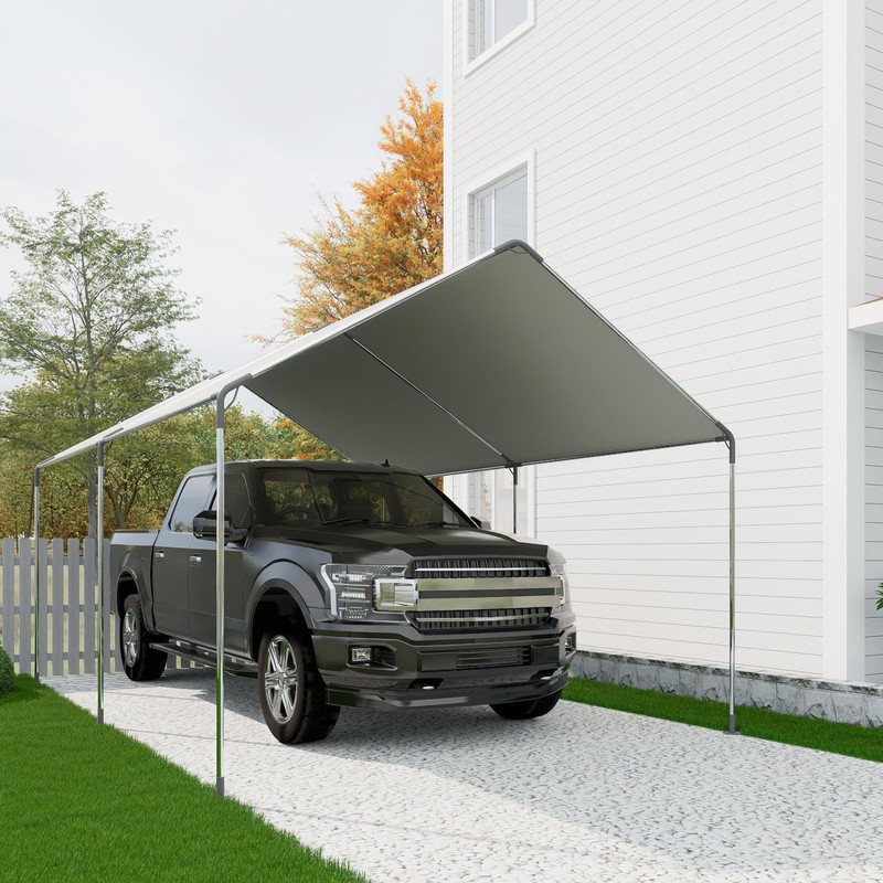 ICITYWALL 6 Leg Carport Kits，High Peak Canopy Fitting Kit with