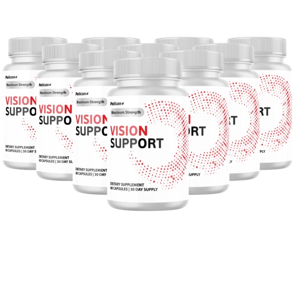 Pelican Vitamins Vision Support- Eye Support with Lutein- 10 Bottles-