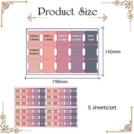 Kryzalite 75 Stickers Laminated Bible Tabs, Pink Grey, Large Christian Gift for Women, Easy to Read and Apply Bible Journaling Tabs