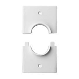 OSD Audio Single Gang Wall Plate with 1-3/8" Cable Hole, White - for AV & Home Theater