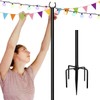 Tigerden 10ft String Light Pole for Soft Surfaces, Light Pole