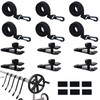 18Pcs Upgraded Pool Solar Cover Reel Straps Pool Cover Reel