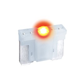 CARAX Glow Fuse – Premium Fuse Low Profile Mini Micro Blade – 25A Kit 1 pcs – Glow When Blown LED Automotive Fuse – Smart Auto Glow Fuse Easy Identification – 1 pcs