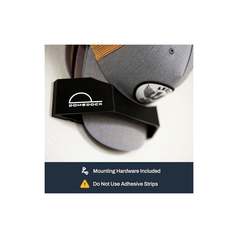 Dome Dock The Original USA-Made Hat Rack and Compact Hat
