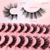 Natural Look Eyelash Extensions, 10 Pairs/tray 15mm Self Grafting Curl