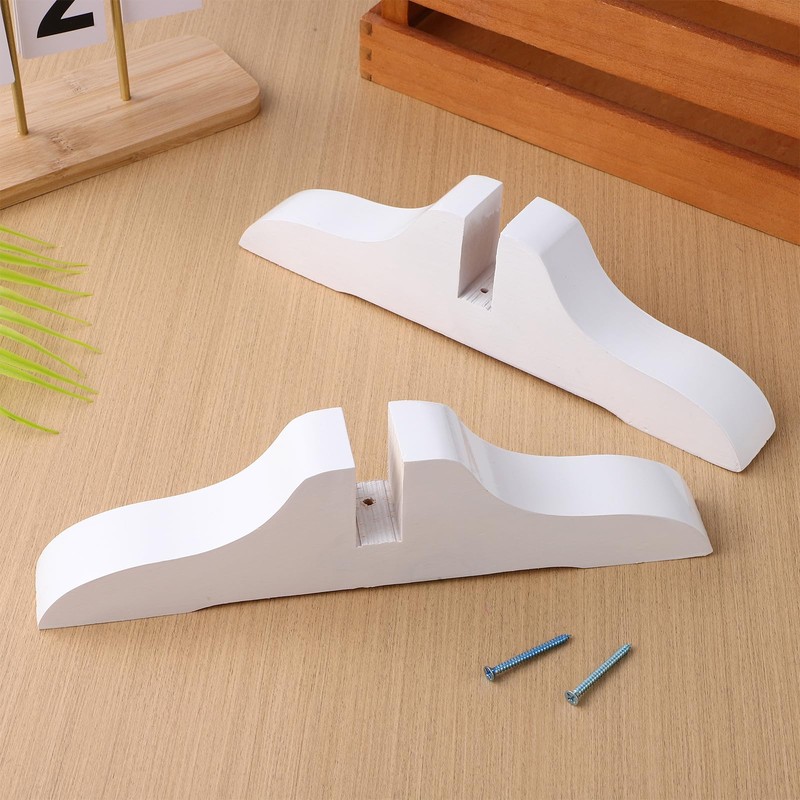 DECHOUS 2Pcs Room Divider Feet, Folding Room Divider Stand Wood