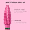 MelodySusie Large Cone Nail Drill Bits, 3/32'' Carbide Tungsten Multi-function