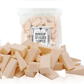 DNK Cosmetics Large Capacity Triangular Puff Sponge 100-Pack / 대용량 삼각 퍼프 스폰지 100개입