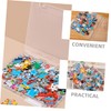 SUPVOX 2pcs Clear Plastic Storage Containers for Beads Parts Stackable