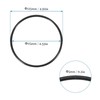 QUARKZMAN Nitrile Rubber Sealing Ring Seal 125 mm x 115