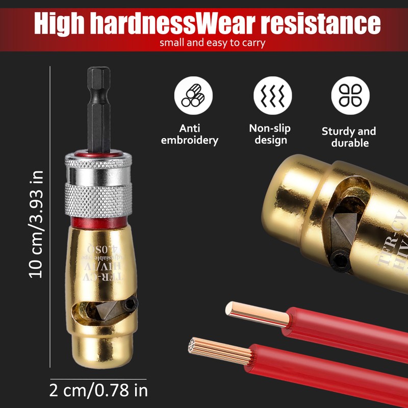 Wire Stripper for Drill,Wire Twister Tool for Drill,2024 Wire Wtripping