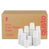 GUSTO [Case of 3000 3 oz. White Small Paper Cups,