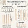12-Piece Polymer Clay and Sculpting Tool Set with Acrylic Roller
