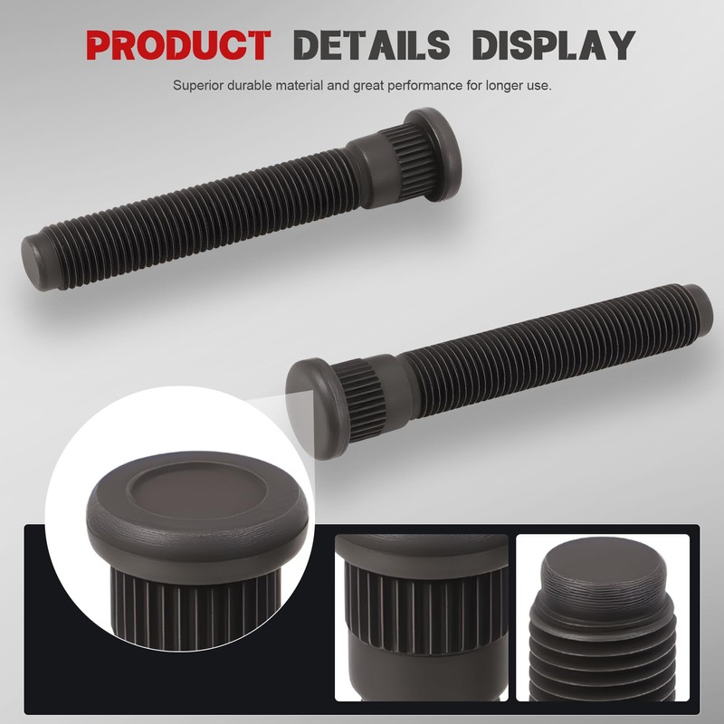 10Pcs 6509420AA Rear Wheel Lug Stud Fit for Ram 4500