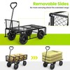 Homdox Steel Garden Cart 680 lbs Capacity Heavy Duty Garden