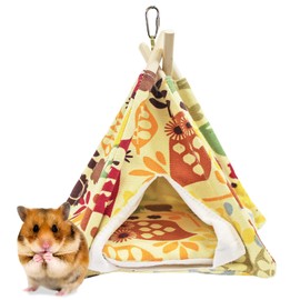 Exotic Nutrition Teepee Tent (Small) - Small Animal Bed - for Hamster, Sugar Gliders, Hedgehogs, Guinea Pigs, Gerbils, Rats, Degus and Other Small Pets - Hut/Den/Hideout/Igloo/Hideaway/House/Home