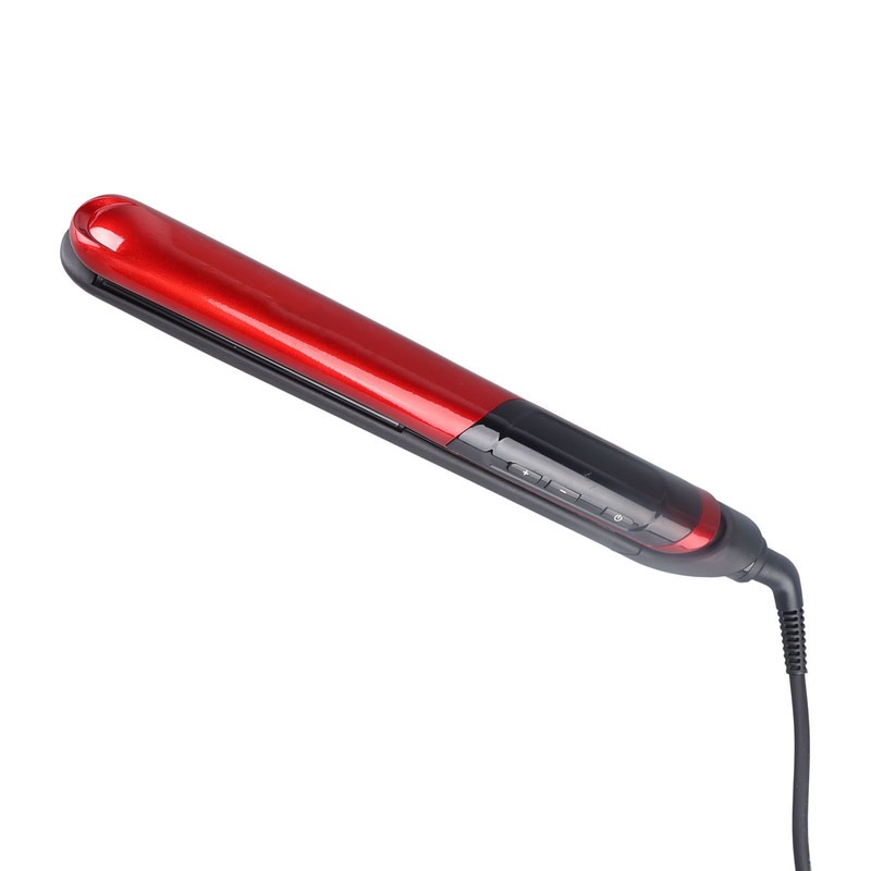 Hair Straightener Ceramic Digital Temperature Display Hair Curling Straightener Iron