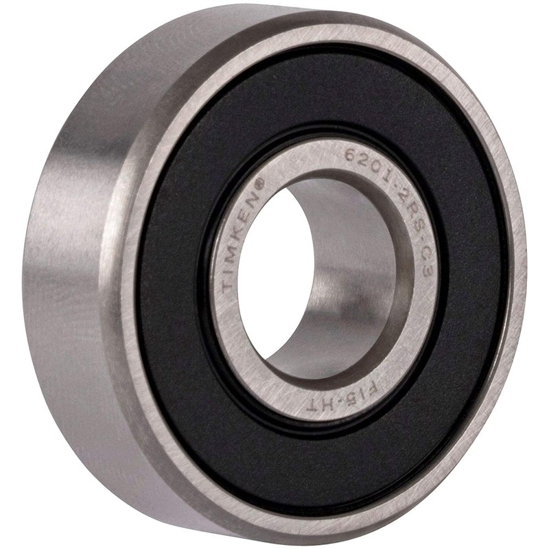 TIMKEN 6201-2RSC3 4 Pcs Double Rubber Seal Bearings 12x32x10mm,C3 Clearance,