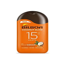 Bilboa, Coconut Glow SPF 15 Sun Cream with Coconut Oil and Vitamin E, Light on Skin, Waterproof Sun Protection, 200 ml