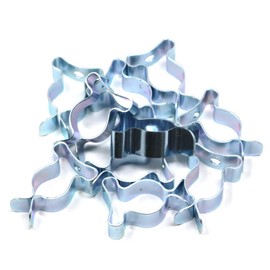 fiXte BZP Tool Clips 13mm Spring Steel Tool Storage Terry Clips Shed Workshop Garage Home (Pack of 10)