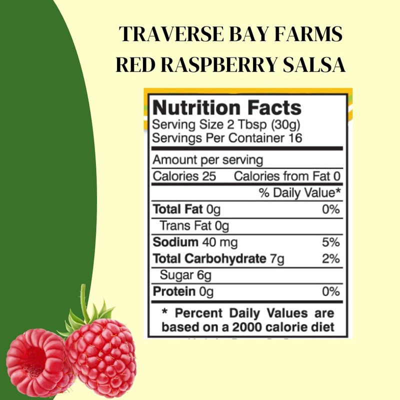 Traverse Bay Farms Nationally Award-Winning Salsa (Red Raspberry, 1 Jar)