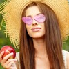Maxdot Heart Shape Sunglasses Rimless Transparent Heart Glasses Party Favors