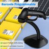 Symcode Bluetooth Wireless Barcode Scanner with Auto-Sensing Stand,Putting on Stand