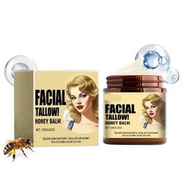 CurioQuill Cebo de Res para la Cara Original,Sebo de Res para la Cara,Grass Blsamo de Sebo de Vacuno Ecolgico, Honey Face and Body Cream, Natural Moisturizer, 120g/4.23OZ