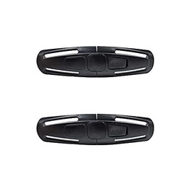 2 Pieces LiXiongBao Car Seat Chest Harness Clip Car Seat Safety Belt Clip Buckle Lock Stroller Chest Clip Universal Replacement for Baby and Kids Trend, Adjustable Guard (Black)