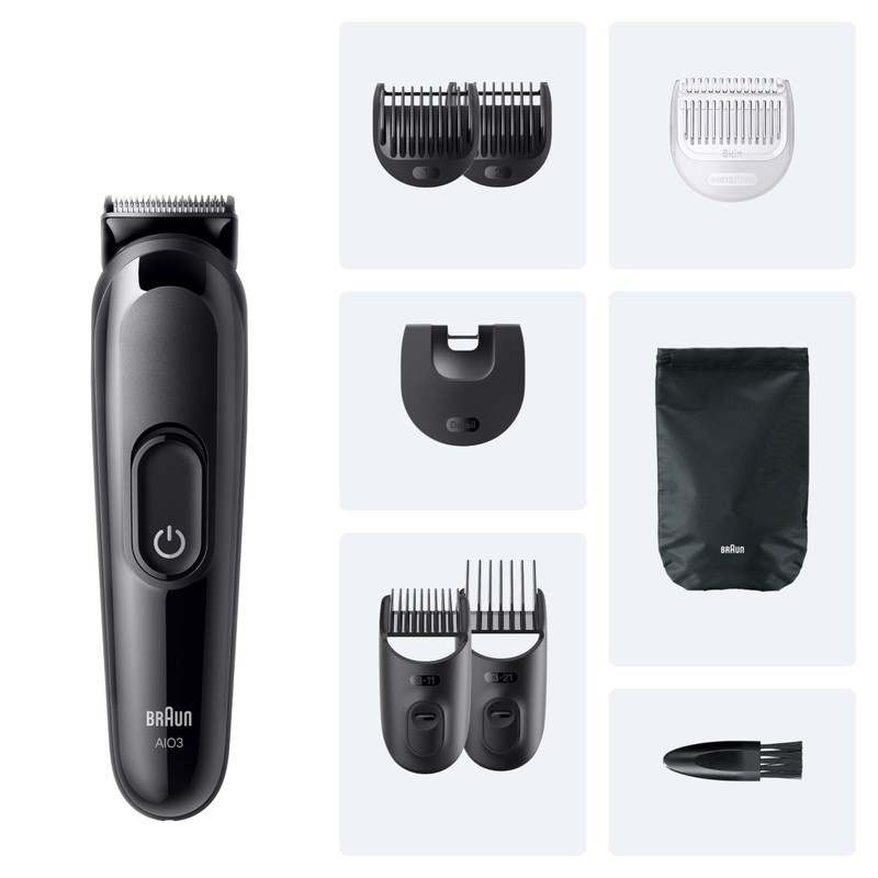 Braun Rasoio Elettrico Barba e Capelli Serie 3, Accessori, Custodia
