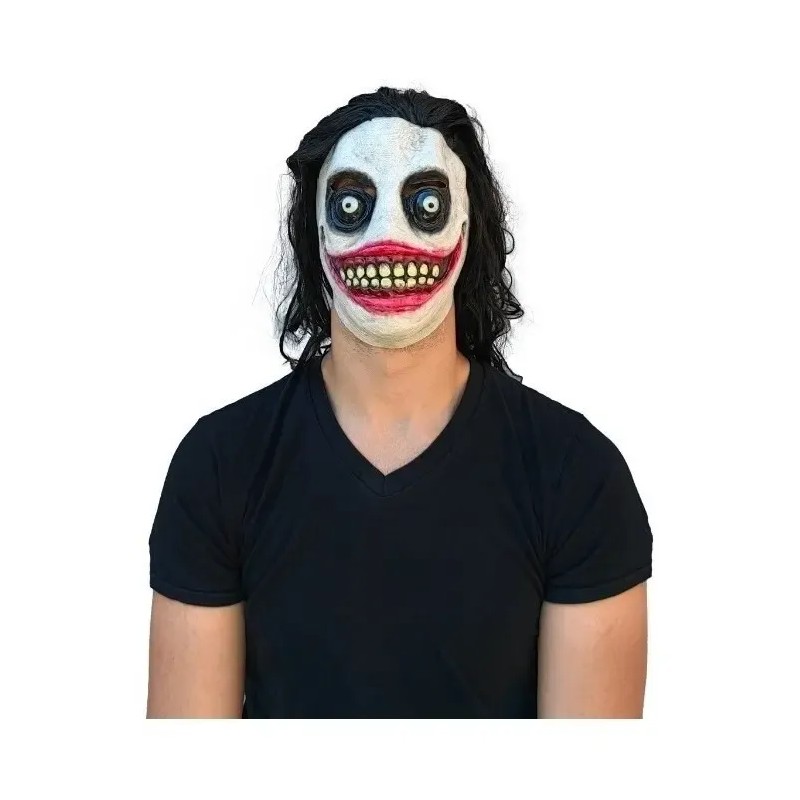 Máscara Jeff The Killer Creepypasta Halloween Terror Asesino Blanco Creepy