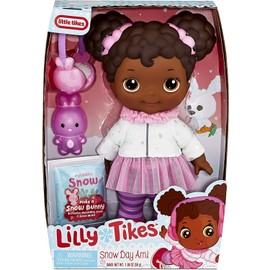 Little Tikes Lilly Tikes Snow Day Ami Doll Make a Snow Bunny African American New