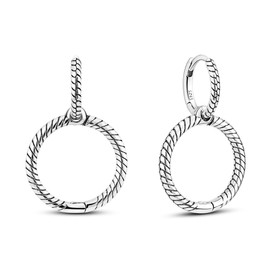 NARMO 925 Sterling Silver Dangle Drop Earrings for Women Double Hoop Earrings