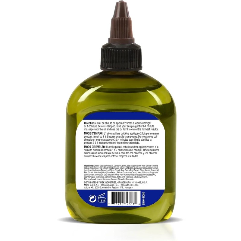 Difeel Aceite para el cabello con biotina premium 7.1 oz.