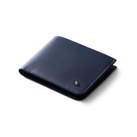 Bellroy Hide & Seek Slim Classic Leather Wallet Optional RFID Protection (Max 12 Cards Plus Notes), navy, Hide & Seek HI